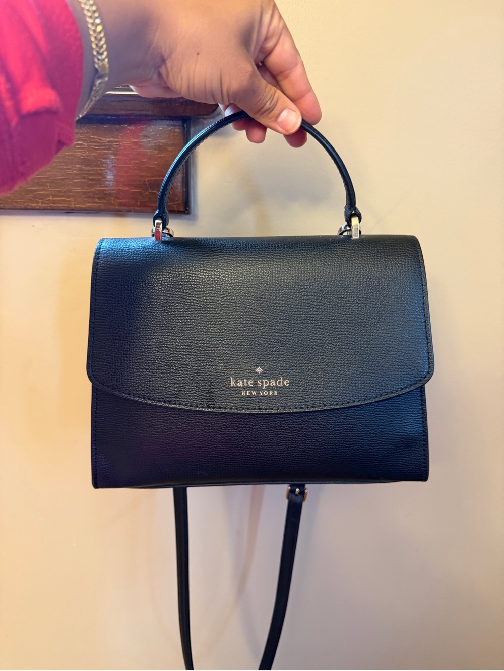 kate spade Black Structured Top-Handle Satchel